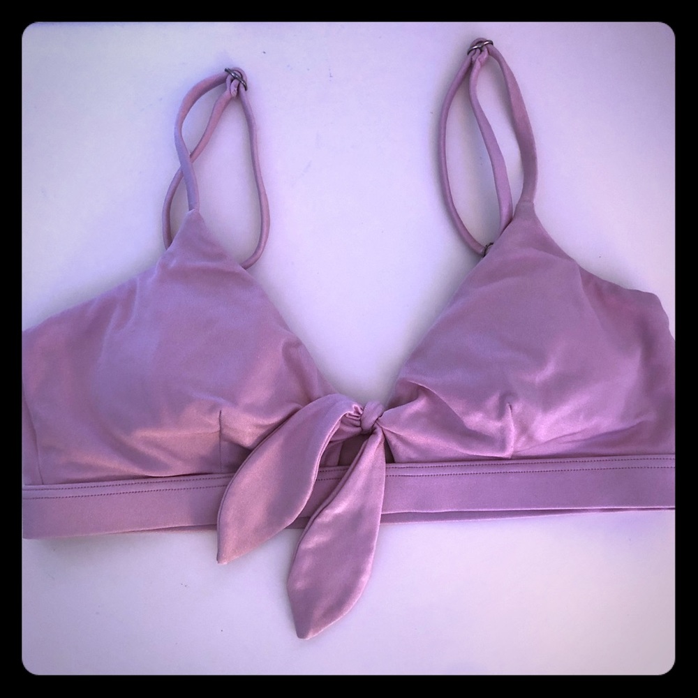 BillaBong pink bikini top with tie